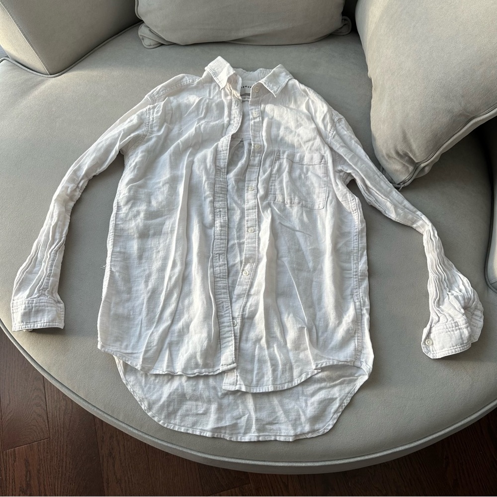 Community White Cotton/Linen Shirt